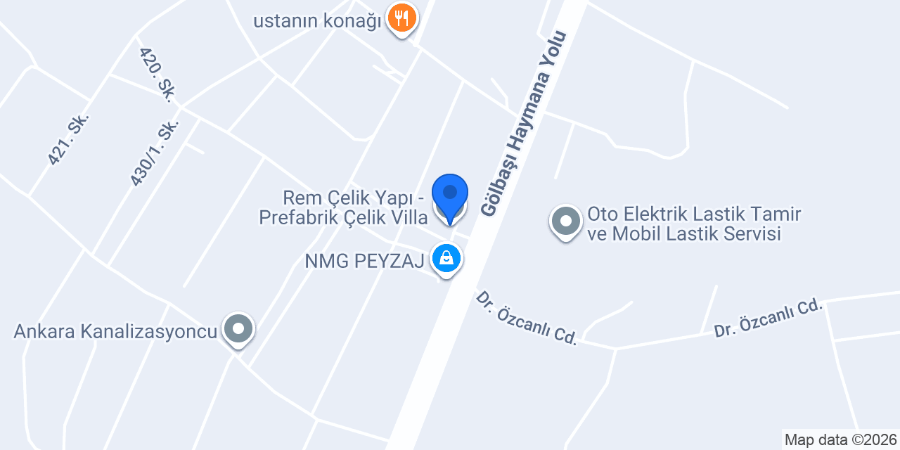 Rem Çelik Yapı - Prefabrik Çelik Villa konumu
