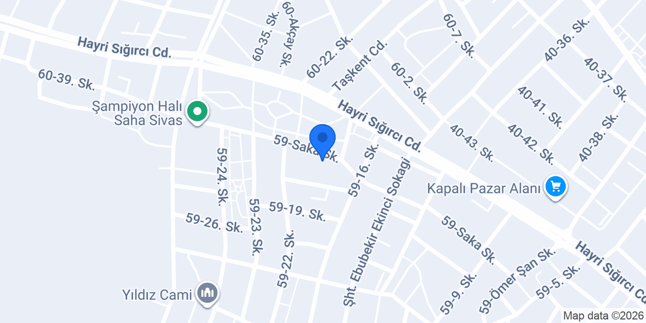 Sivas Yıldırım Ekmek Fabrikası konumu