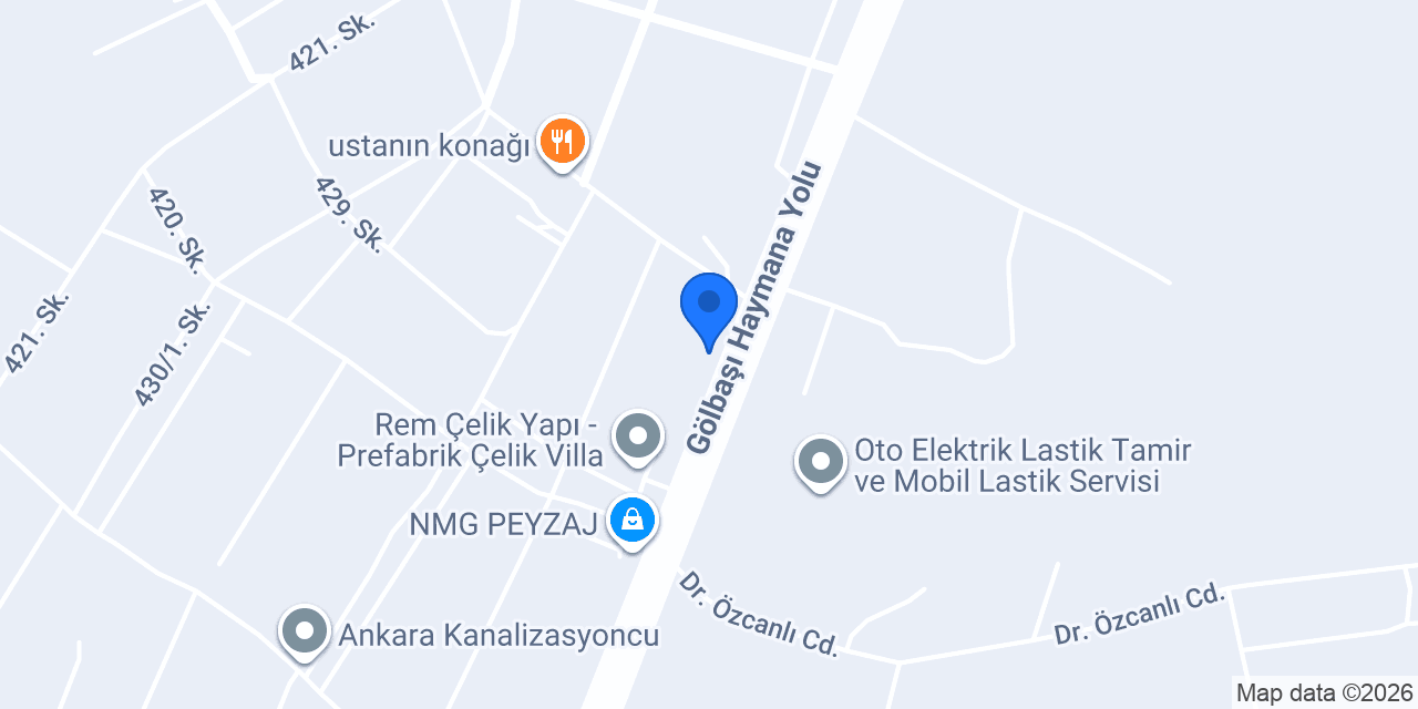 DÖRTMEVSİM PEYZAJ GÖLBAŞI konumu