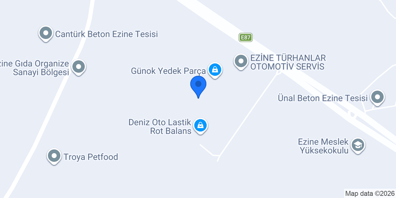 Başaran Egzoz konumu