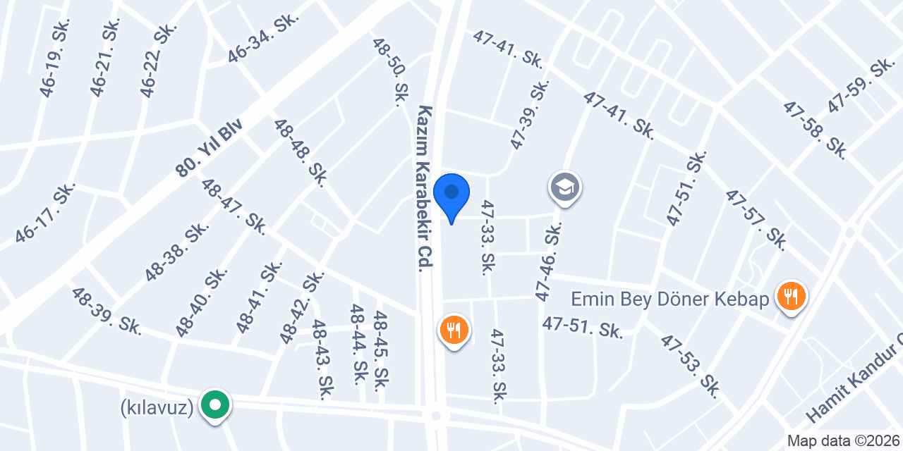 Oses Çiğ Köfte konumu