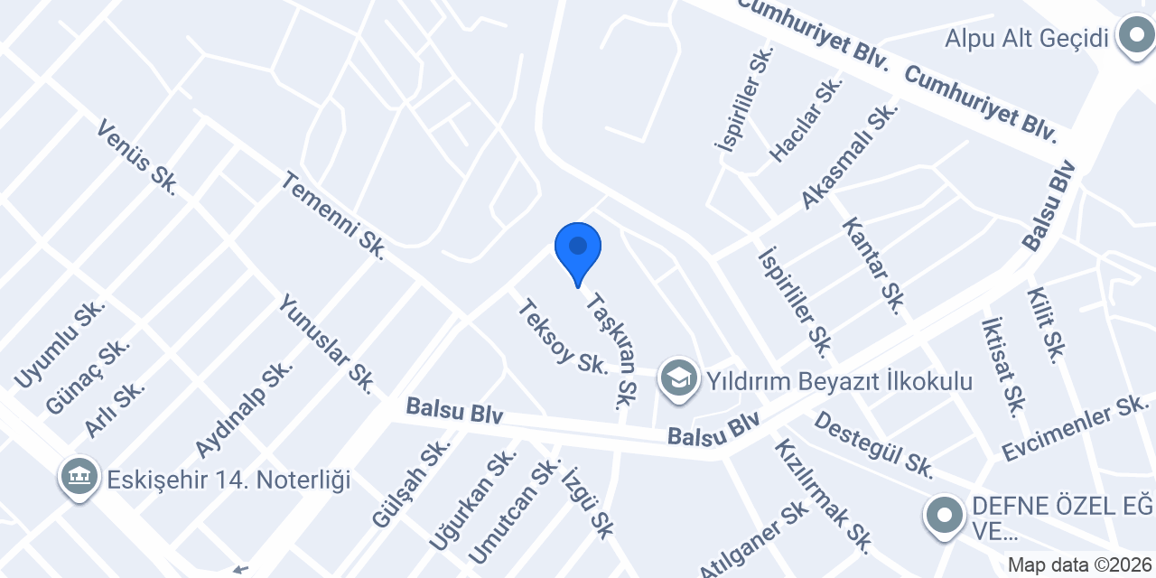 Eskişehir Aydın Tesisat konumu