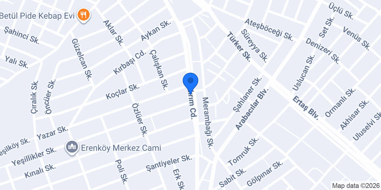 Sürat Kargo Eti Şube konumu