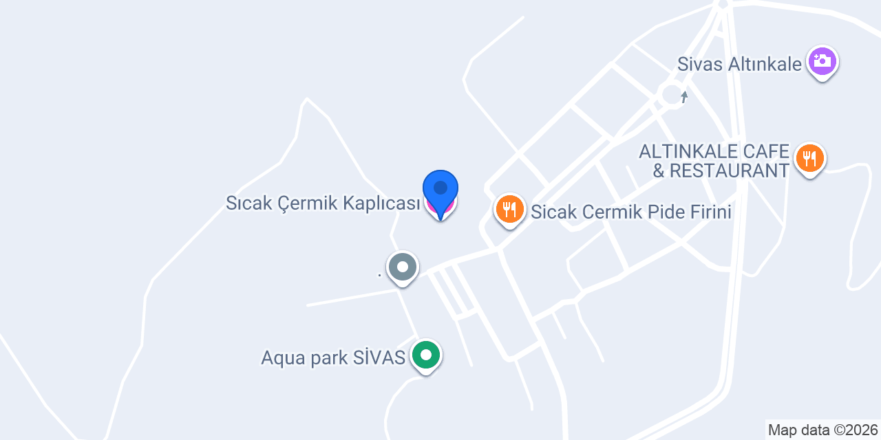 Sıcak Çermik Kaplıcası konumu