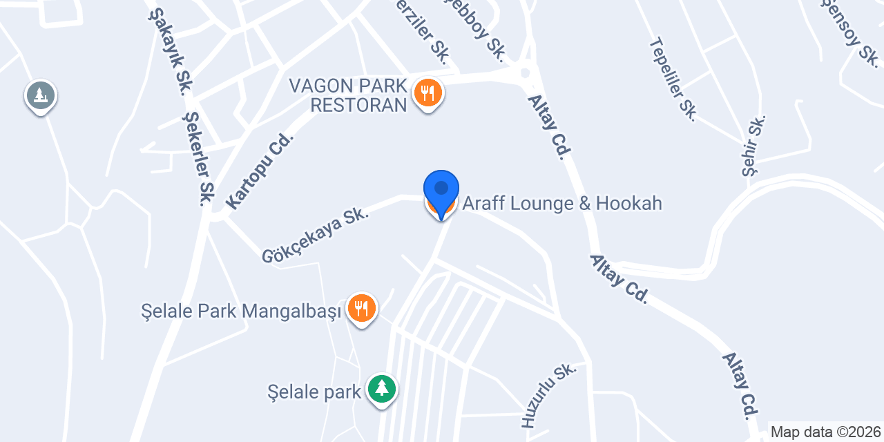Araff Lounge & Hookah konumu