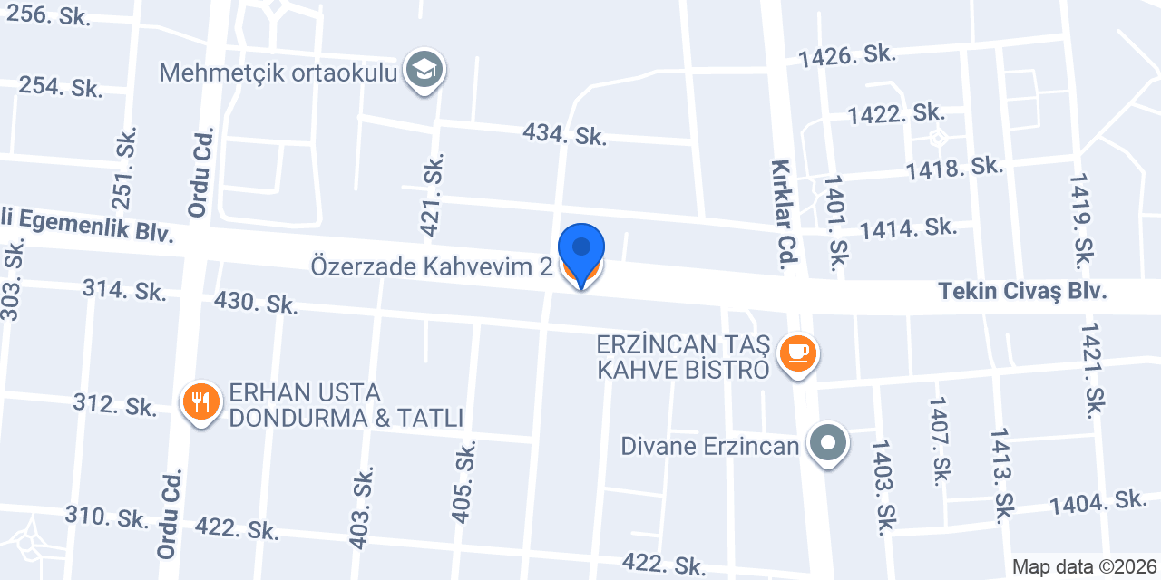 Özerzade Kahvevim 2 konumu