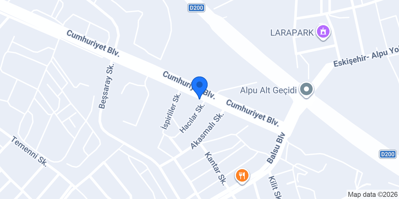 Özmert Oto Lastik konumu