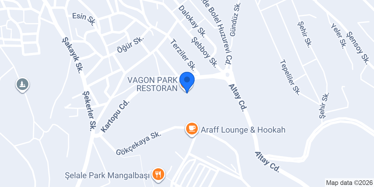 VAGON PARK RESTORAN konumu