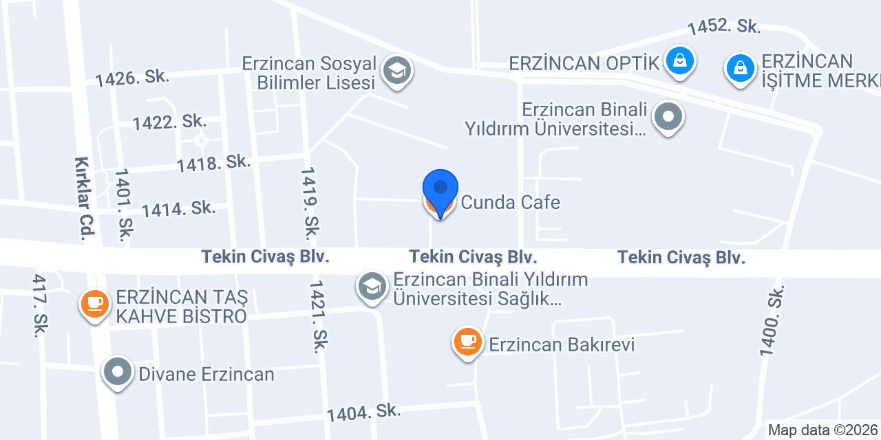 Cunda Cafe konumu