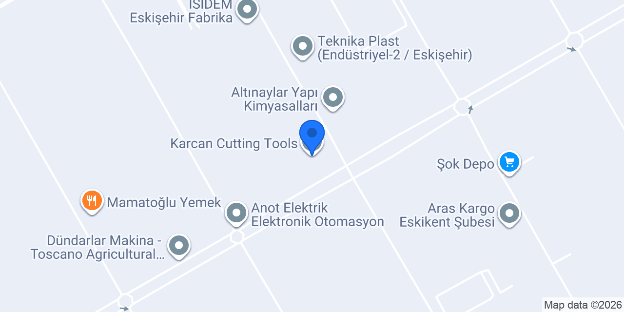 Karcan Cutting Tools konumu