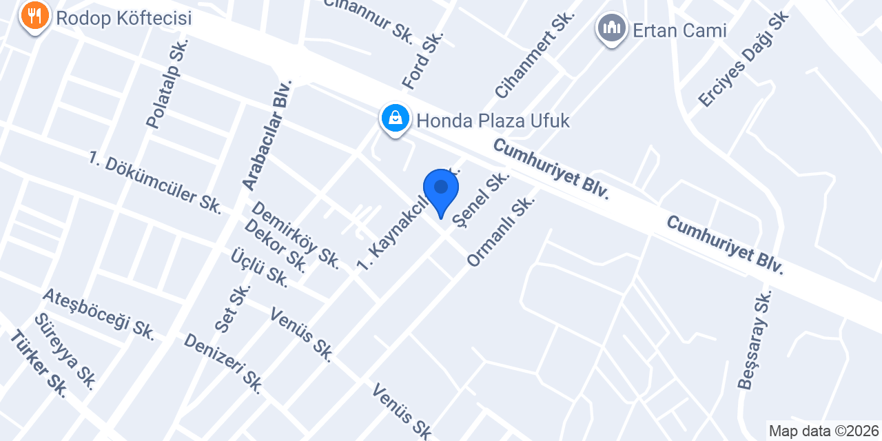 Çağdaş Boya konumu