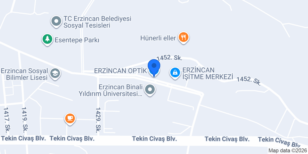 ERZİNCAN OPTİK konumu