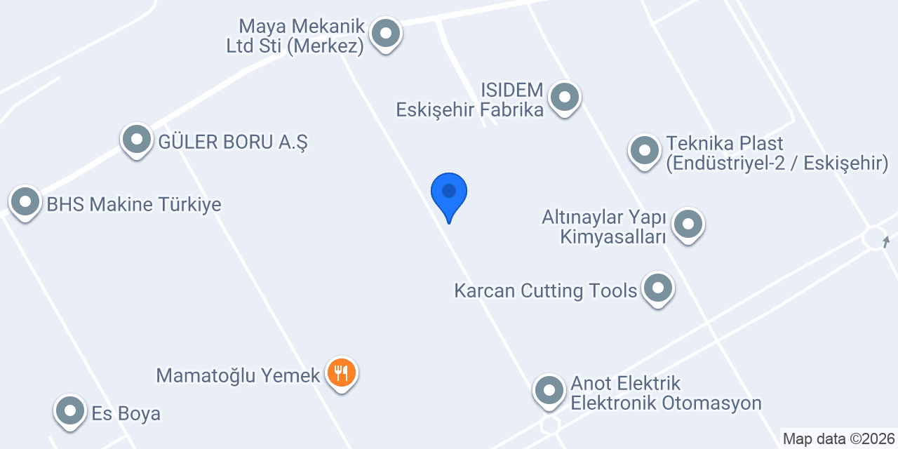 3 Eksen Makina A.Ş. konumu