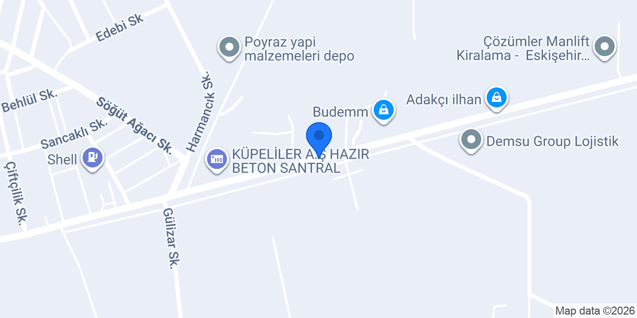 Eskişehir Prefabrik Ev. konumu