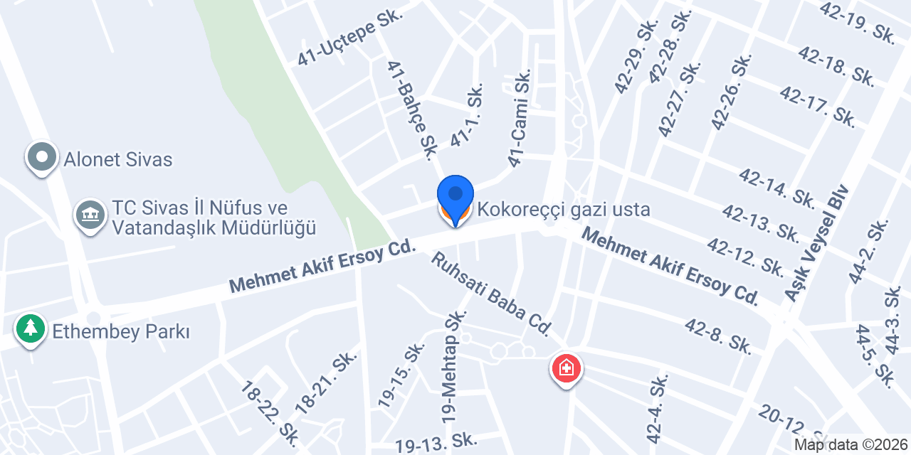 Kokoreççi gazi usta konumu