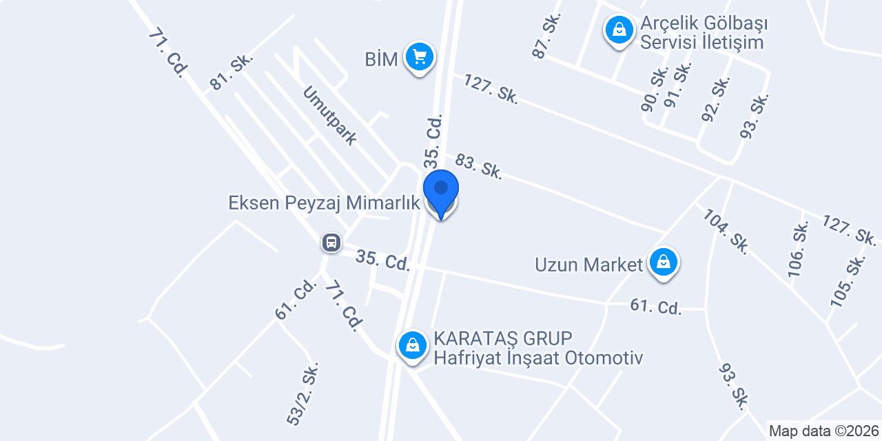 Eksen Peyzaj Mimarlık konumu