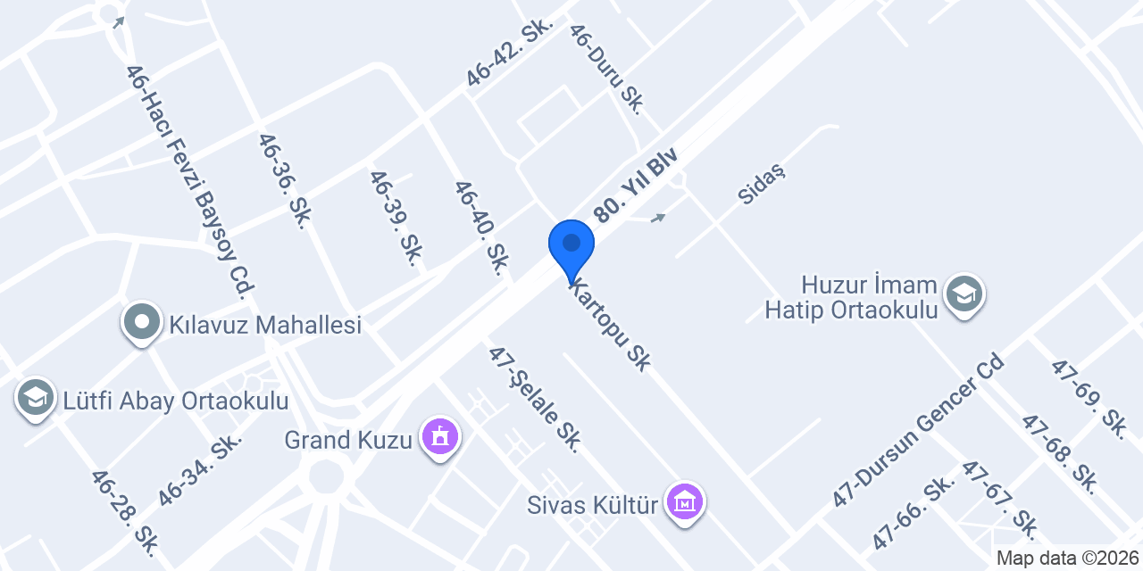 sivas taksi konumu