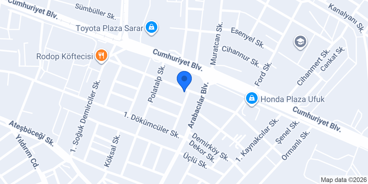 Ertorun Otomotiv konumu
