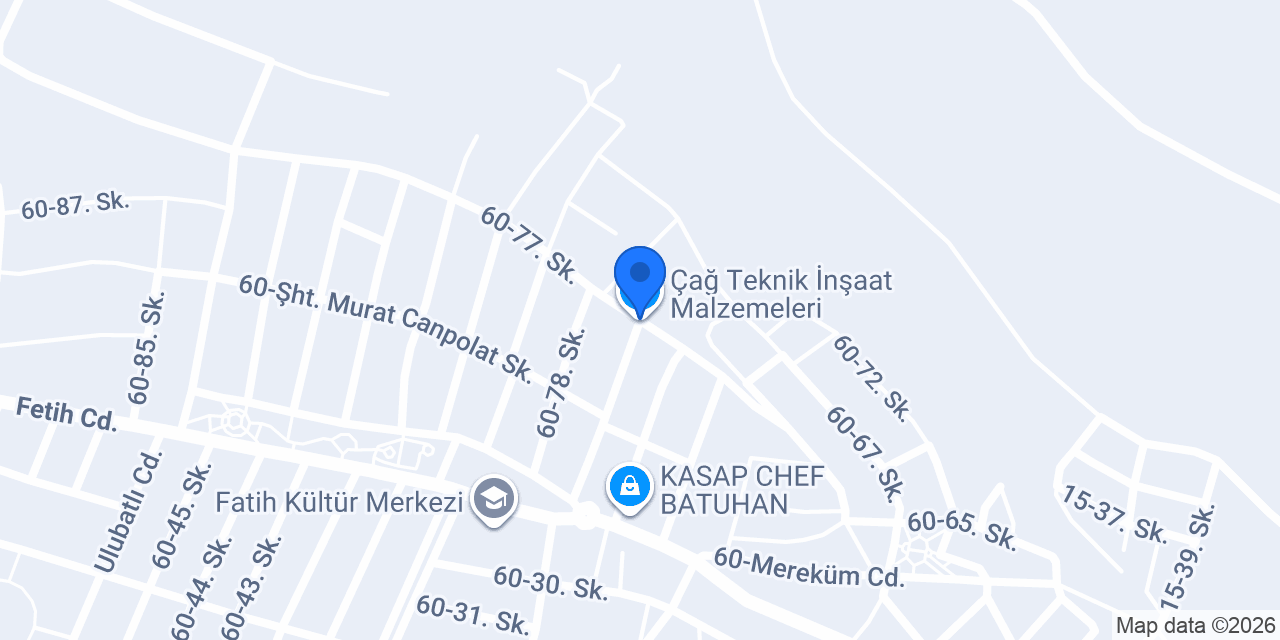 Çağ Teknik İnşaat Malzemeleri konumu