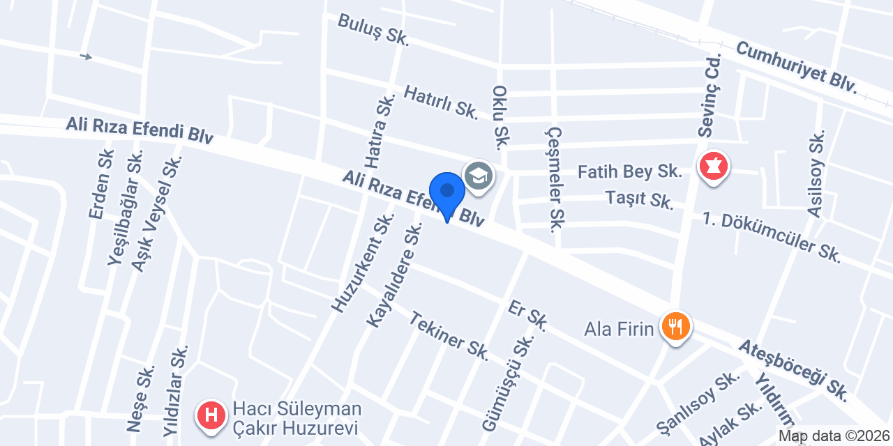 Haşimoğlu Pasta Cafe konumu