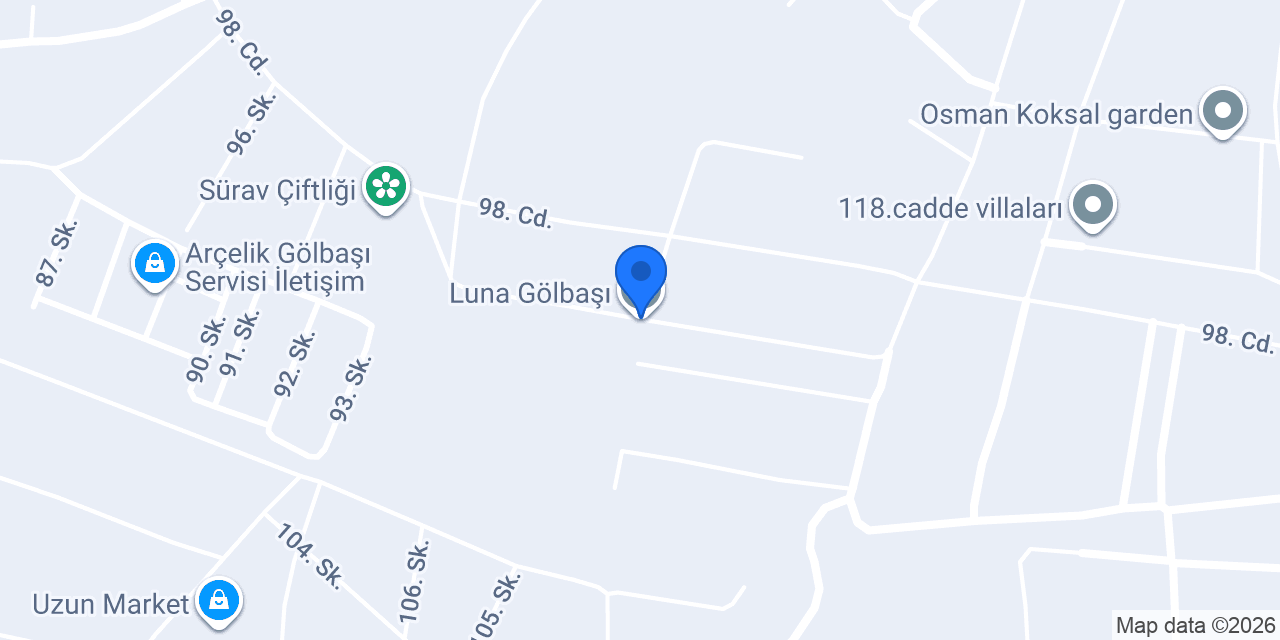 Luna Gölbaşı konumu