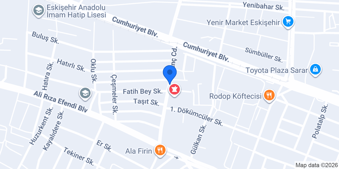 Fatih Et Market konumu