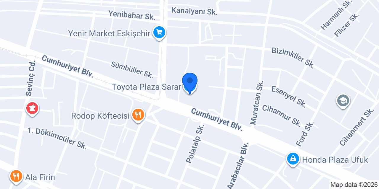 Toyota Plaza Sarar konumu