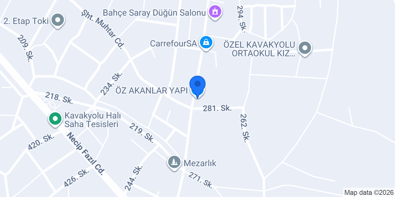 ÖZ AKANLAR YAPI konumu
