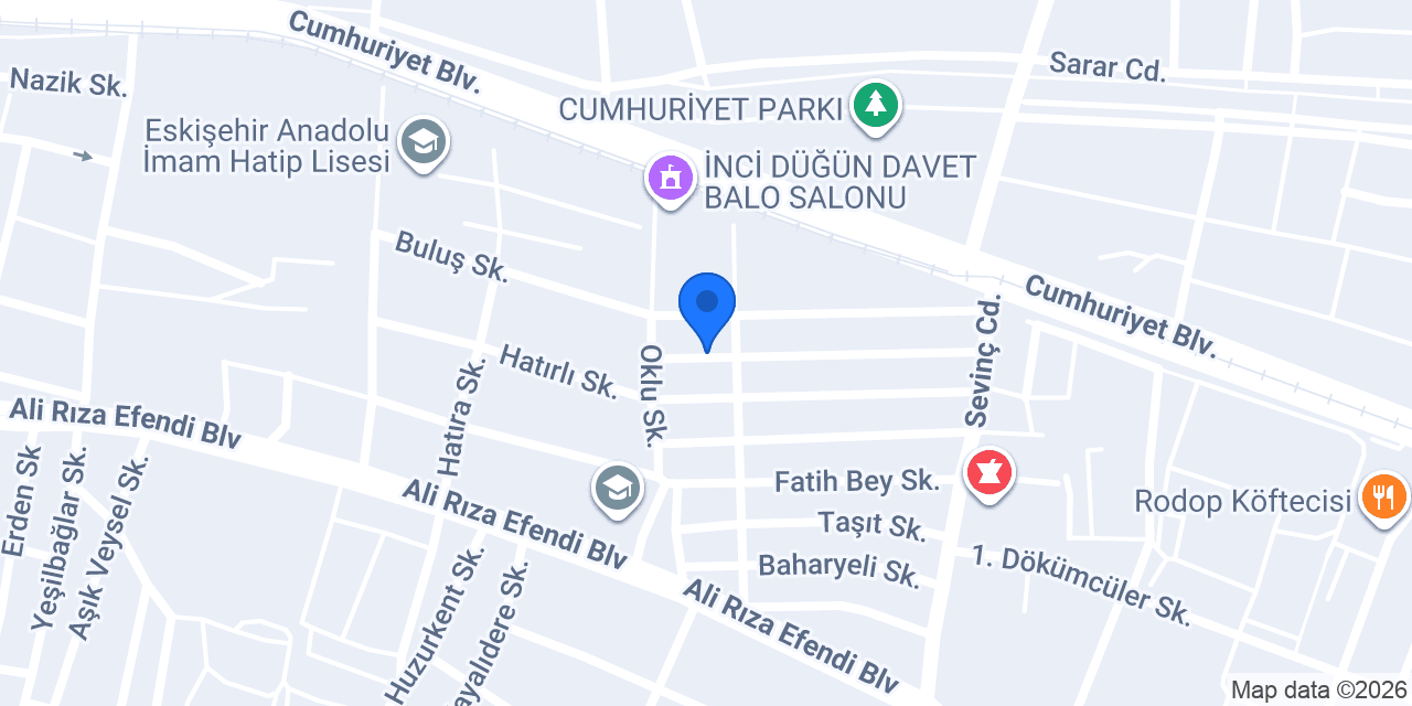 Özer Hukuk bürosu konumu