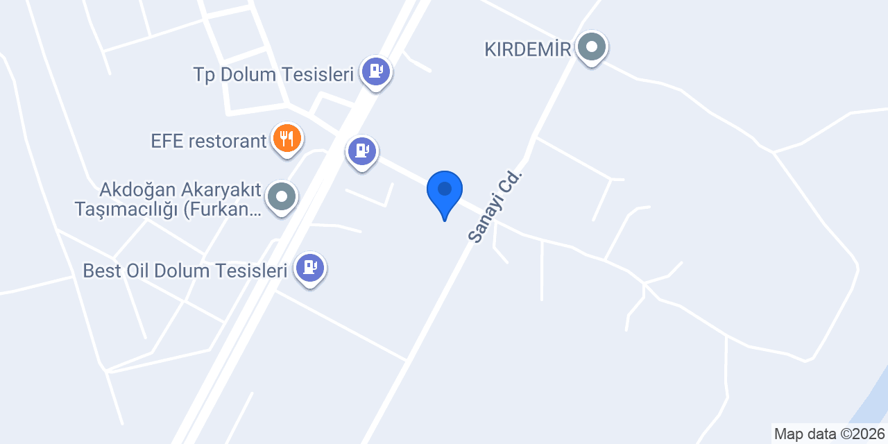 MİNACILAR LPG DEPOLAMA A.Ş konumu