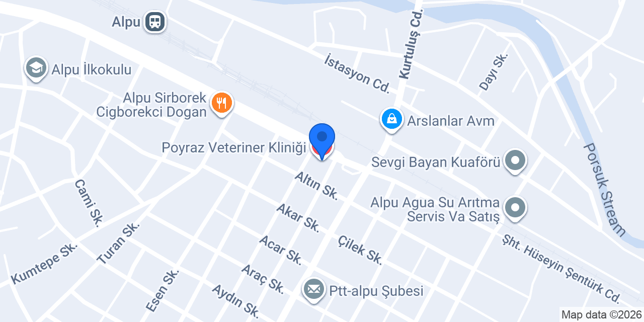 Poyraz Veteriner Kliniği konumu