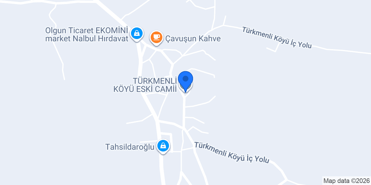 TÜRKMENLİ KÖYÜ ESKİ CAMİİ konumu