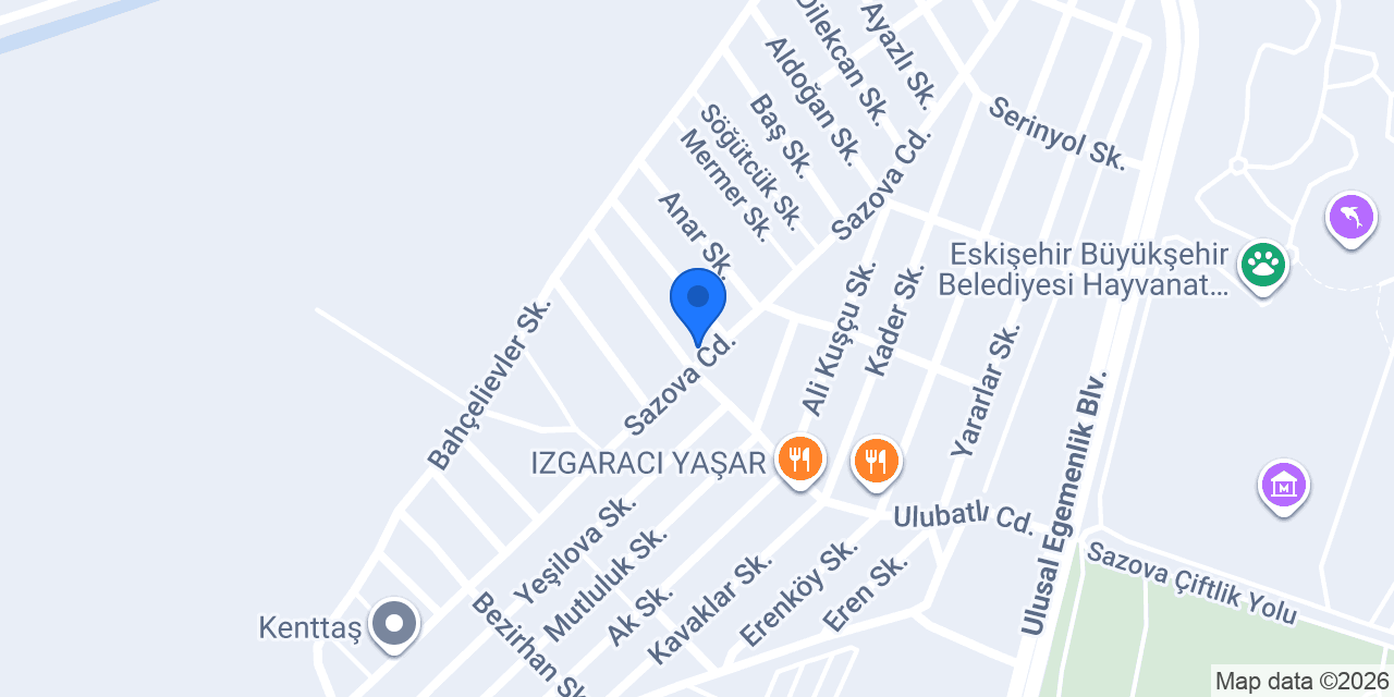 Sazova Ovalı Ticaret konumu