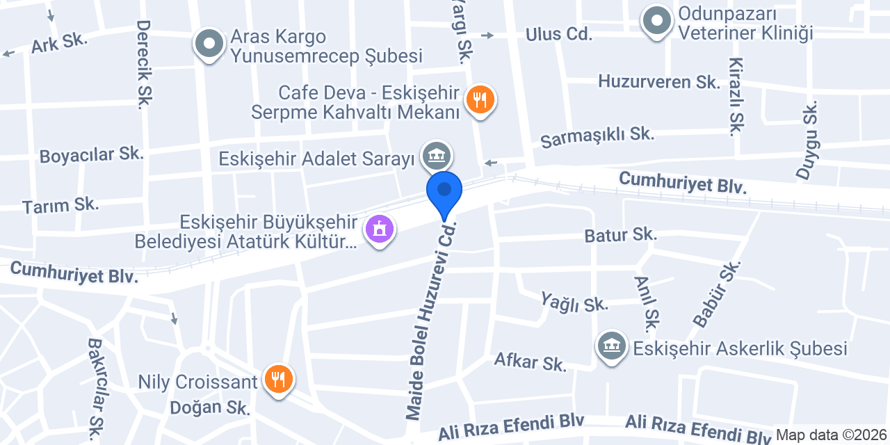 Avukat Emre Çakmak konumu