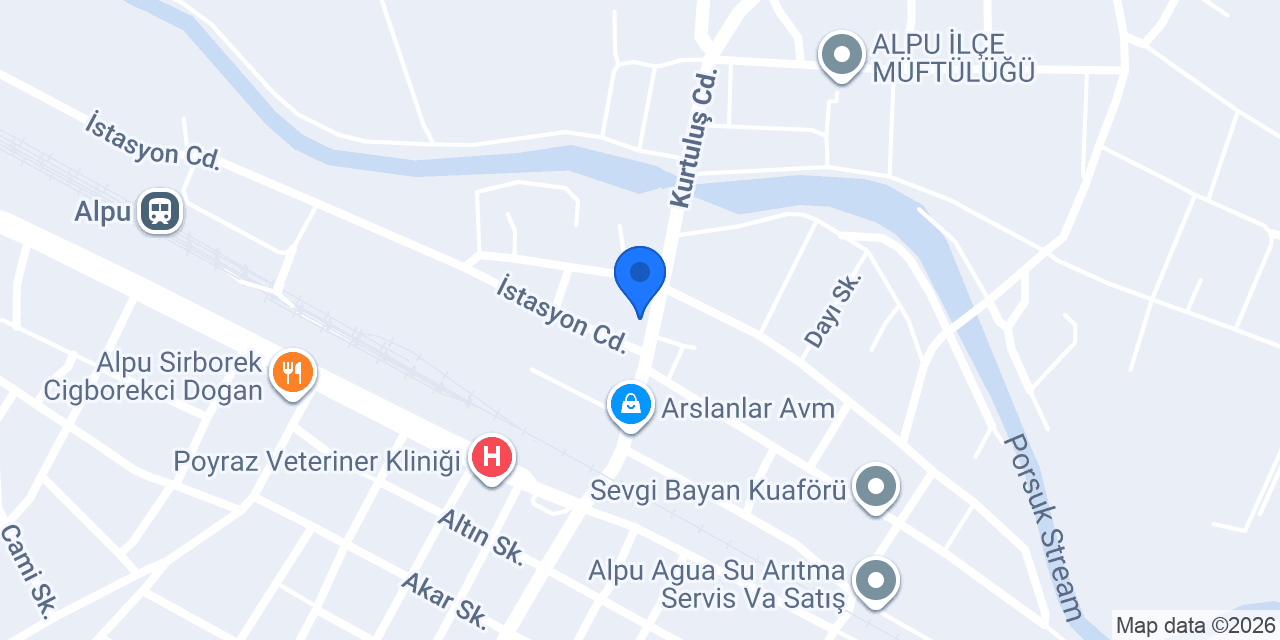 Alpu Belediyesi konumu
