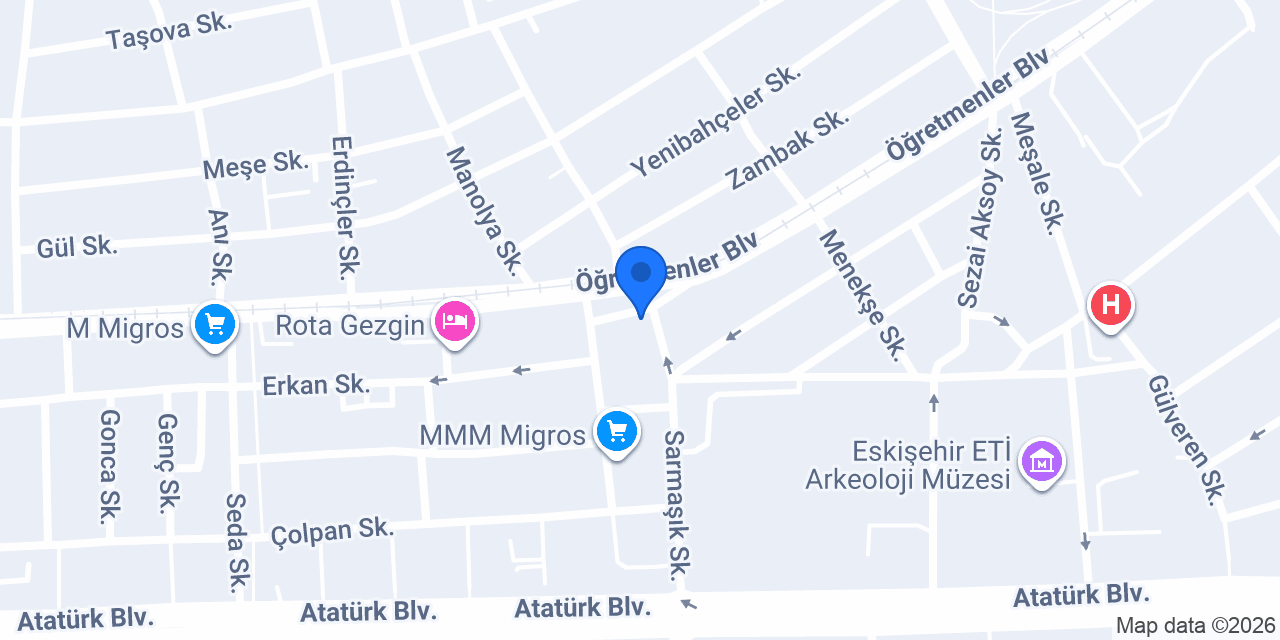 Mimoza Çiçekçilik konumu