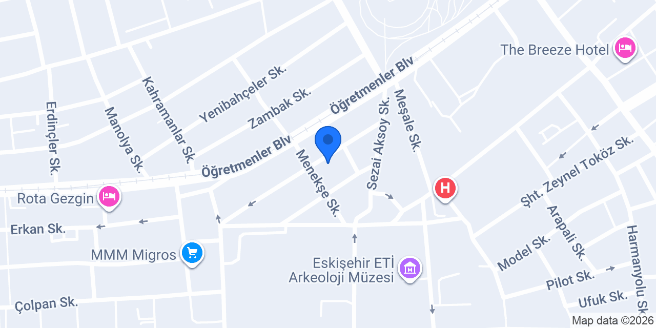 Eskişehir Halis Dekorasyon konumu