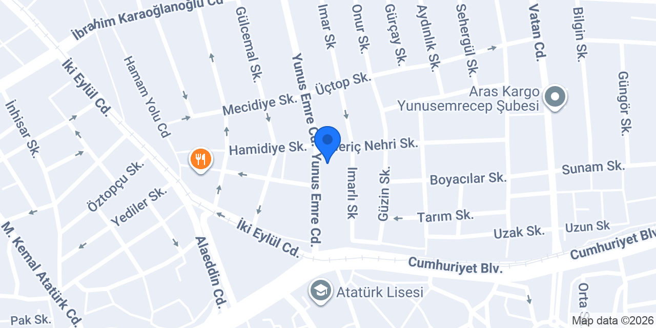 Özcan Büro Mobilya konumu