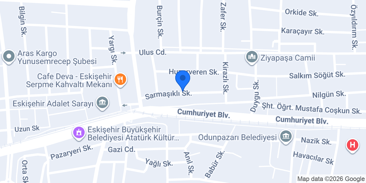 Özgür Özdemir Hukuk Bürosu konumu