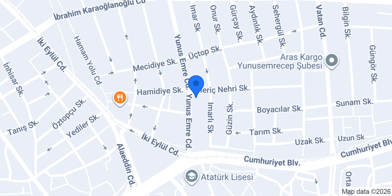 Zümrüt Mobilya konumu
