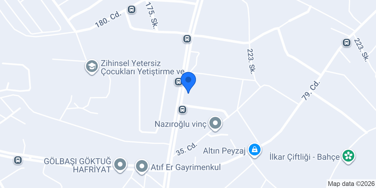 Namalan Motorlu Araçlar konumu