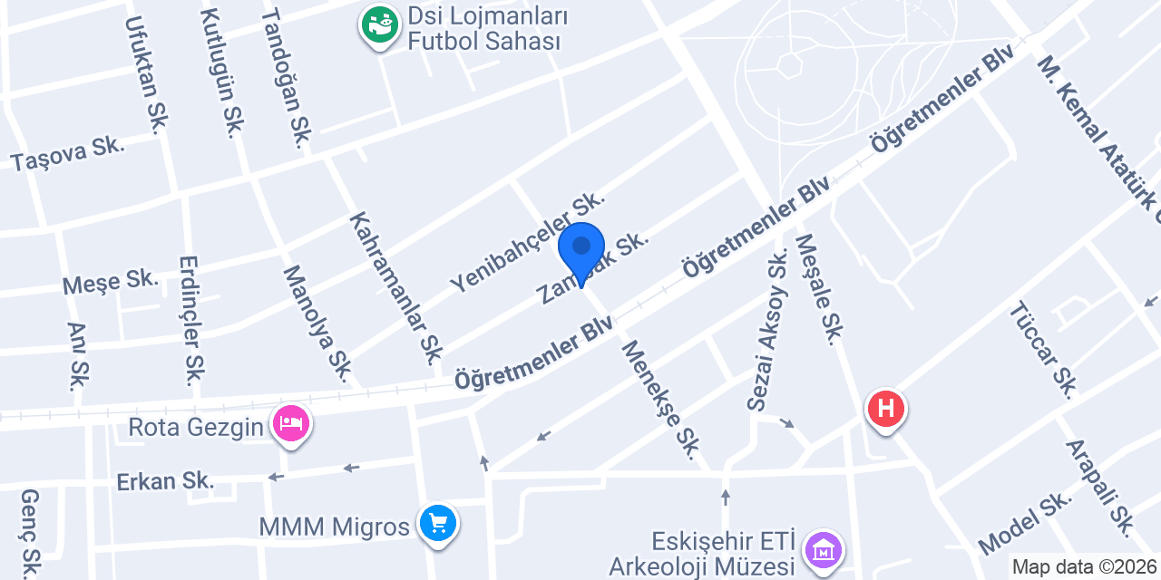 Yediler Src Psikoteknik Kursu konumu