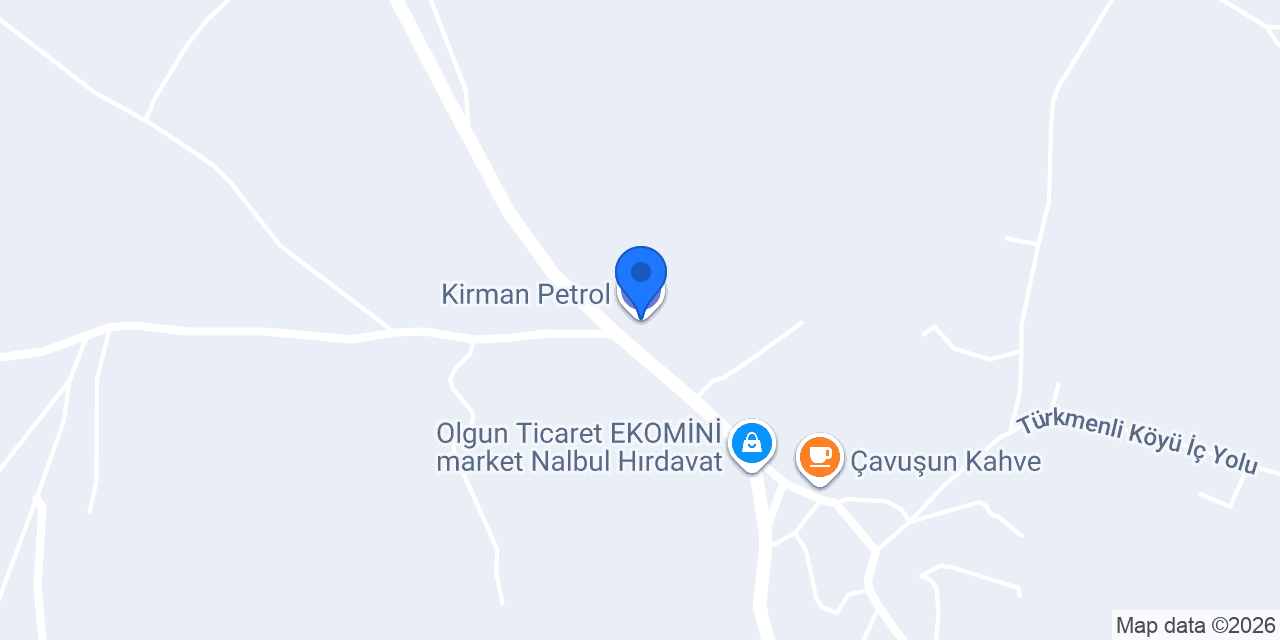 Kirman Petrol konumu