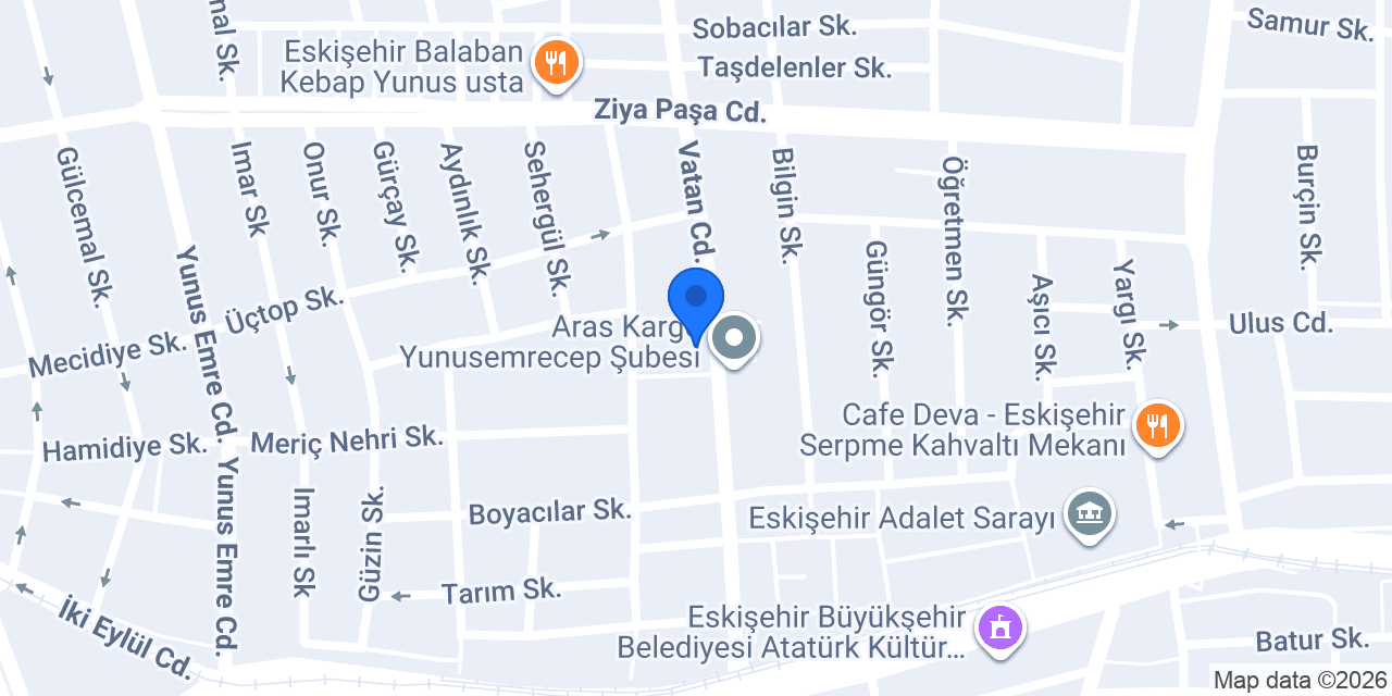 Çağdaş Market konumu