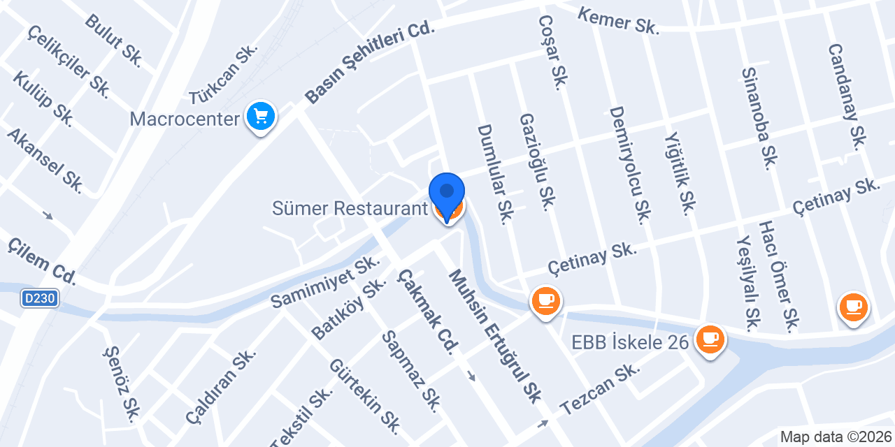 Sümer Restaurant konumu