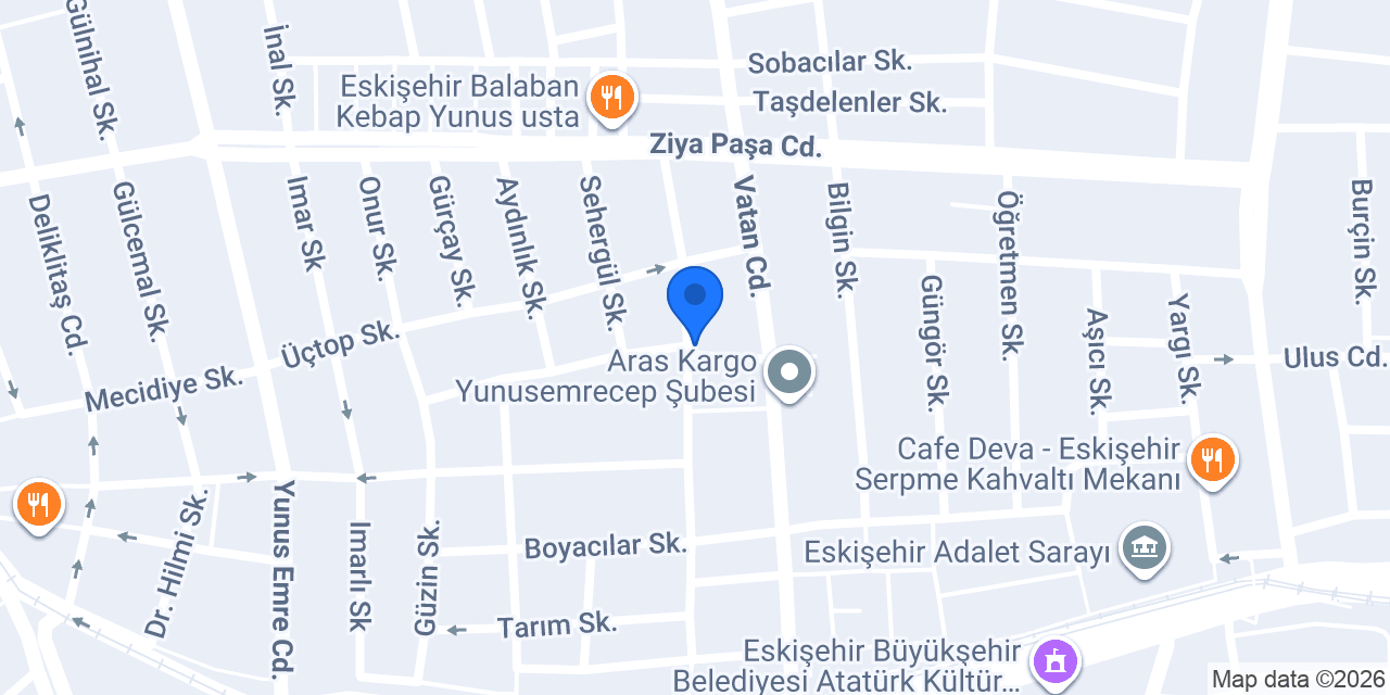 Jojo Tasarım konumu