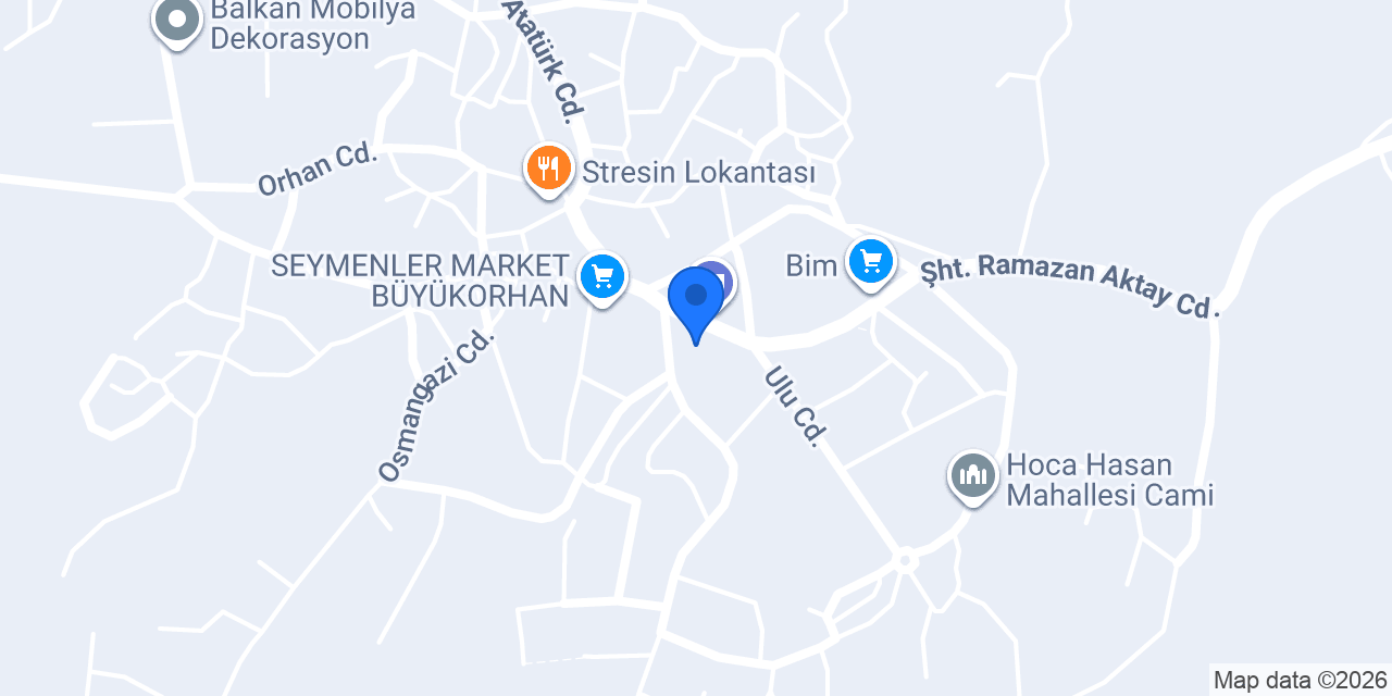 Büyükorhan Noterliği konumu