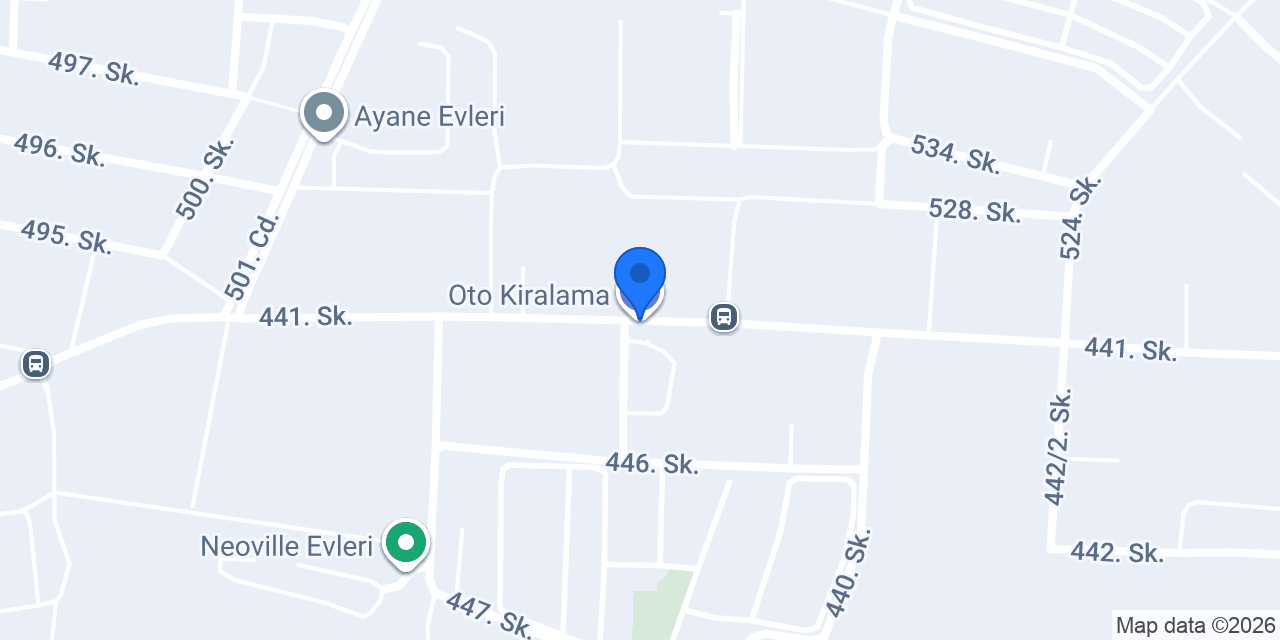 Oto Kiralama konumu