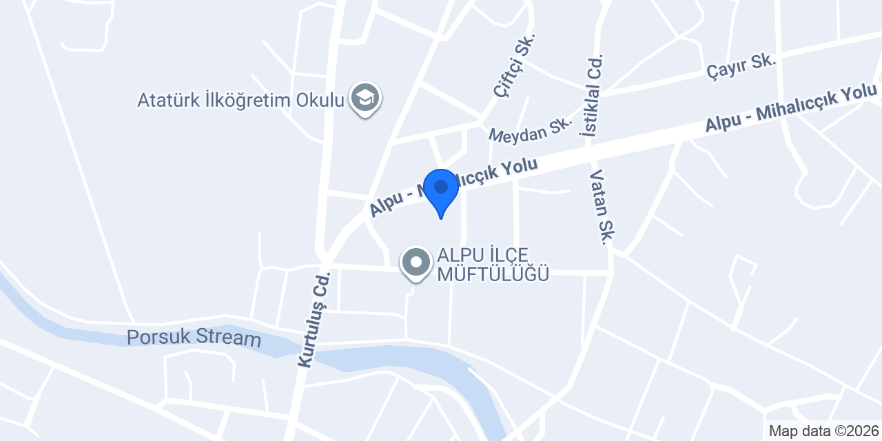 Alpu İlçe Emniyet Amirliği konumu