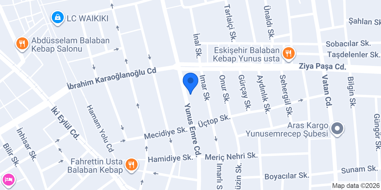 Özgül Mobilya konumu